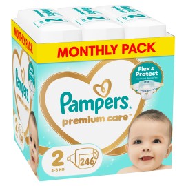 Pampers Premium Care Πάνες Μέγεθος 2 [4-8kg] 246 Πάνες του Μήνα MSB