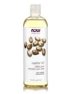 Now Foods Castor Oil 100% Pure Αγνό Φυσικό Καστορέλαιο Για Δέρμα - Μαλλιά 475ml