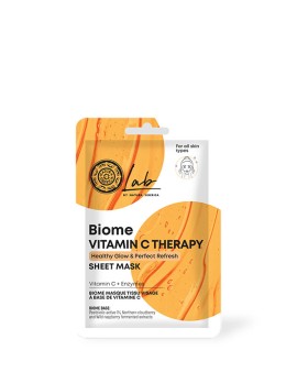 Natura Siberica Biome Vitamin C Therapy Sheet Mask Μάσκα Προσώπου για Λάμψη 1 Τεμάχιο