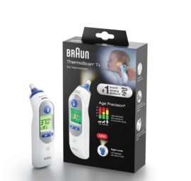 Braun Thermoscan 7+ Ψηφιακό Θερμόμετρο Αυτιού με Νυχτερινή - Αθόρυβη Λειτουργία 1 Τεμάχιο