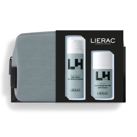 Lierac PROMO Homme Ανδρική Αντιγηραντική Κρέμα Προσώπου - Ματιών Λεπτόρρευστης Υφής 50ml - Ανδρικό Αποσμητικό Roll on 48ωρης Προστασίας 50ml - Νεσεσέρ
