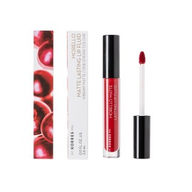 Korres Morello Υγρό Ματ Κραγιόν Matte Lasting Lip Fluid 59 Brick Red 3,4ml