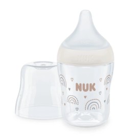 Nuk Perfect Match Rainbow για 0m+ Γυάλινο Μπιμπερό με Θηλή Σιλικόνης & Δείκτη Ελέγχου Θερμοκρασίας 120ml