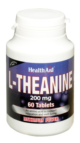 Health Aid L-Theanine 200mg Συμπλήρωμα Διατροφής με Θειανίνη για την Υποστήριξη του Νευρικού Συστήματος 60 Ταμπλέτες
