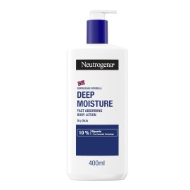 Neutrogena® Deep Moisture Fast Absorbing Body Lotion Γαλάκτωμα Σώματος Βαθιάς Ενυδάτωσης Άμεσης Απορρόφησης 400ml