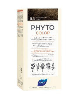Phyto PhytoColor Μόνιμη Βαφή Μαλλιών No5.3 Καστανό Ανοιχτό Χρυσό