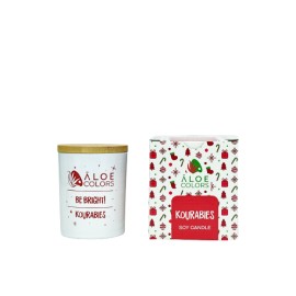 Aloe Colors Kourabies Soy Candle Κερί Χώρου Σόγιας με Άρωμα Κουραμπιέ σε Βαζάκι 150gr