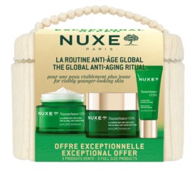 Nuxe PROMO Nuxuriance Ultra Anti-Aging Cream Αντιγηραντική Κρέμα Ημέρας 50ml & Night Cream Αντιγηραντική Κρέμα Νυκτός 50ml & The Eye & Lip Contour Cream Αντιγηραντική Κρέμα Ματιών & Χειλιών 15ml & Νεσεσέρ