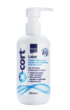 Intermed X-Cort Lotion Μαλακτική Λοσιόν Καθημερινής Ενυδάτωσης & Ενίσχυσης του Δερματικού Φραγμού Προσώπου & Σώματος 250ml
