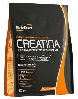 EthicSport Creatina Supra Crea Μονοϋδρική Κρεατίνη Υψηλής Καθαρότητας 500gr
