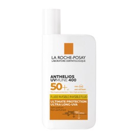 La Roche Posay Anthelios UVmune 400 SPF50+ Invisible Fluid Αντηλιακό Προσώπου για Υψηλή Προστασία Χωρίς Άρωμα 50ml