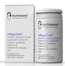 Nutramins Vitaprime™ Healthy Ageing Formula Σύμπλεγμα Βιταμινών για Ευεξία & Αντιγήρανση Άνδρες - Γυναίκες 60 Κάψουλες