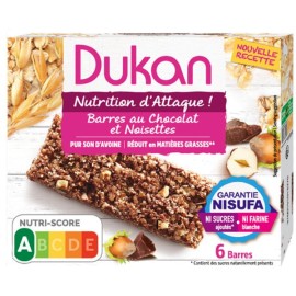 Dukan Expert Μπάρες Βρώμης με Σοκολάτα & Φουντούκι 150gr