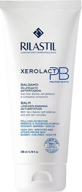 Rilastil Xerolact PB Balm Lipid Replenishing Anti - Irritation Ενυδατικό Βάλσαμο Σώματος με Πρεβιοτικά και Μεταβιοτικά για Δέρματα με Τάση Ατοπίας 200ml