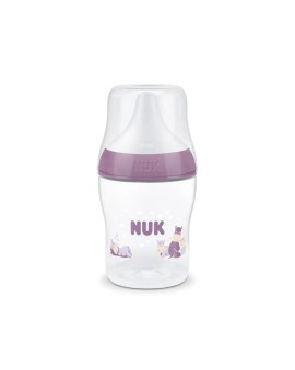 Nuk Perfect Match Anti-Colic Hippo Πλαστικό Μπιμπερό για  0m+ με Δείκτη Ελέγχου Θερμοκρασίας Κατά των Κολικών 150ml