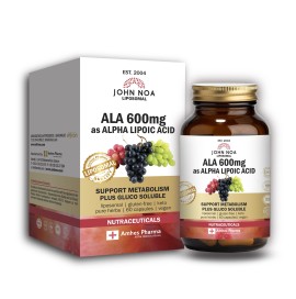 John Noa Liposomal ALA 600mg as Alpha Lipoic Acid με Αντιοξειδωτική Δράση 60 Κάψουλες