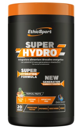 EthicSport Superhydro Tropical Fruit Ηλεκτρολύτης για Άμεση Ενυδάτωση, Αυξημένη Αντοχή & Ενέργεια 500gr
