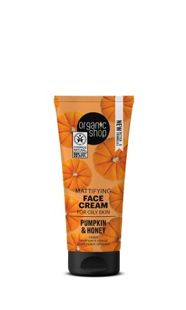 Natura Siberica Organic Shop Mattifying Face Cream For Oily Skin Pumpkin And Honey Ενυδατική Κρέμα Προσώπου για Λιπαρές Επιδερμίδες 50ml