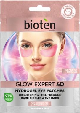 Bioten Glow Expert 4D Patches Ματιών για Φωτεινότητα & Αναζωογόνηση 1 Ζευγάρι / 50gr