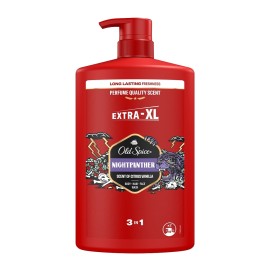 Old Spice Nightpanther 3 in 1 Ανδρικό Αφρόλουτρο & Σαμπουάν 1000ml με Αντλία