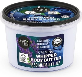 Natura Siberica Organic Shop Whipped Lavender Blueberry & Melatonin Body Butter Χαλαρωτικό Βούτυρο Σώματος 250ml
