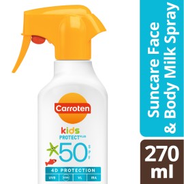 Carroten Kids Prtotect+ Trigger Spray SPF50 Παιδικό Αντηλιακό Γαλάκτωμα Προσώπου & Σώματος 270ml