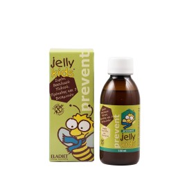 Eladiet Jelly Kids Prevent Παιδικό Συμπλήρωμα Διατροφής με Βασιλικό Πολτό, Πρόπολη και 5 Βιταμίνες με Γεύση Φράουλα για την Άμυνα του Οργανισμού 150ml