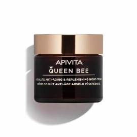 Apivita Queen Bee Κρέμα Νυκτός Απόλυτης Αντιγήρανσης & Εντατικής Θρέψης με Βασιλικό Πολτό 50ml