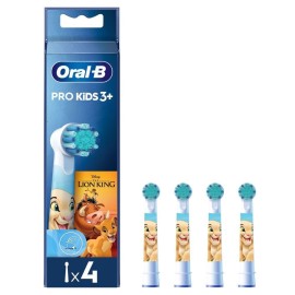 Oral B Pro Kids The Lion King Extra Soft για 3 Ετών Ανταλλακτικές Κεφαλές Παιδικής Ηλεκτρικής Οδοντόβουρτσας 4 Τεμάχια