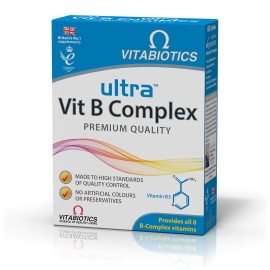 Vitabiotics Ultra Vitamin B Complex για την Καλή Λειτουργία του Νευρικού Συστήματος 60 Ταμπλέτες