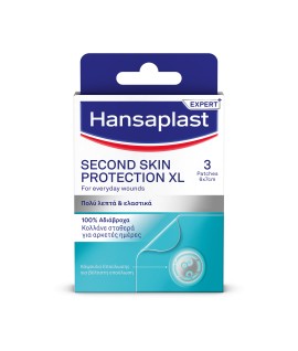 Hansaplast Second Skin Protection XL Προηγμένα Υδροκολλοειδή Επιθέματα 3 Τεμάχια