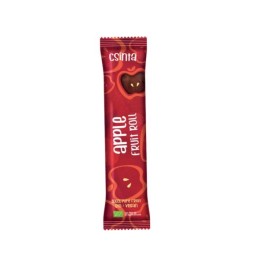 Csinta 100% Organic Fruit Roll Apple Βιολογικό Σνακ Αποξηραμένων Φρούτων με Μήλο, 12gr