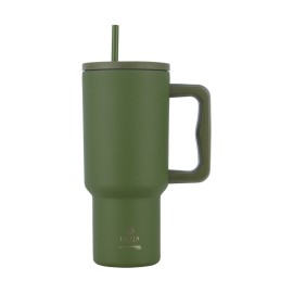 Estia Ποτήρι Θερμός με Καλαμάκι & Λαβή Straw Tumbler XL Save The Aegean Forest Spirit 900ml