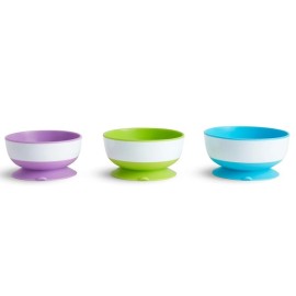 Munchkin Stay-Put Suction Bowls Μπολ Σετ 3τεμαχια