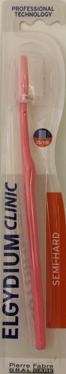 Elgydium Clinic 25/100 Οδοντόβουρτσα Μέτρια προς Σκληρή 1 Τεμάχιο