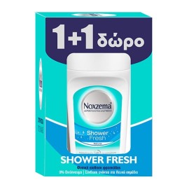 Noxzema PROMO Shower Fresh Natural Αποσμητικό Roll on 48ωρης Προστασίας 2x50ml
