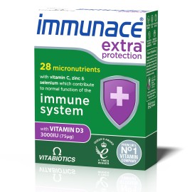 Vitabiotics Immunace Extra Protection Συμπλήρωμα Διατροφής για την Ενίσχυση του Ανοσοποιητικού Συστήματος 30 Ταμπλέτες