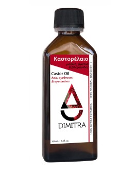 Dimitra Καστορέλαιο 100% Φυτικό Προϊόν για Μαλλιά, Φρύδια & Βλεφαρίδες 100ml