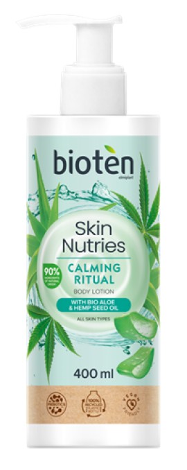 Bioten Skin Nutries Calming Ritual Γαλάκτωμα Σώματος με Βιολογική Αλόη & Βιολογικό Έλαιο Σπόρων Κάνναβης 400ml