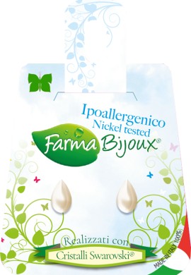 Farma Bijoux Perla Gota 8x5mm Cream Υποαλλεργικά Σκουλαρίκια [BEPG8C41] 1 Ζευγάρι