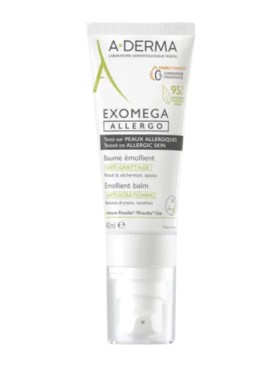 A-Derma Exomega Allergo Emollient Balm Αποστειρωμένο Μαλακτικό Βάλσαμο Προσώπου & Σώματος Κατά του Κνησμού 40ml