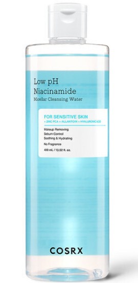 COSRX Low pH Niacinamide Micellar Cleansing Water Νερό Καθαρισμού Προσώπου για Ευαίσθητες Επιδερμίδες 400ml