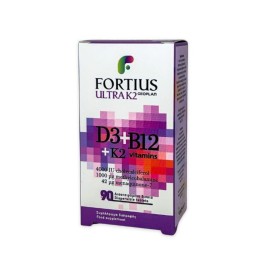 Geoplan Nutraceuticals Fortius Ultra K2 & D3 & B12 Συμπλήρωμα Διατροφής με Βιταμίνη K2 & D3 & B12 90 Διασπειρόμενα Δισκία