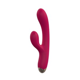 Velora Abigail Smooth Rabbit Silicone Vibrator Δονητής Σιλικόνης για το Σημείο G & την Κλειτορίδα Ροζ 1 Τεμάχιο