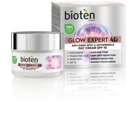 Bioten Glow Expert 4D SPF15 Αντιγηραντική Κρέμα Ημέρας με Δράση Κατά των Πανάδων & Ρυτίδων 50ml