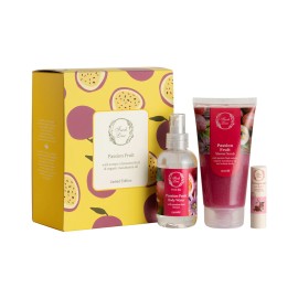 Fresh Line PROMO Passion Fruit Shower Ενυδατικό Scrub Σώματος 150ml & Passion Fruit Body Water Αρωματικό Νερό Σώματος 150ml & Pomegranate Ενυδατικό Lip Balm 5,4gr