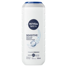 Nivea Men Sensitive Vitamin E & Hyaluron Αφρόλουτρο Τζελ Ντους 500ml
