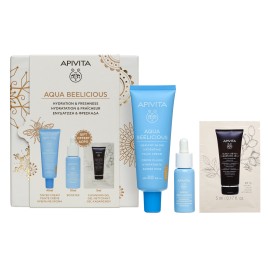 Apivita PROMO Aqua Beelicious SPF30 Tinted Λεπτόρρευστη Κρέμα Ενυδάτωσης με Χρώμα για Φυσική Λάμψη Λουλούδια & Μέλι 40ml & ΔΩΡΟ Aqua Beelicious Booster Αναζωογόνησης & Ενυδάτωσης 30ml & ΔΩΡΟ Μαύρο Gel Καθαρισμού για Πρόσωπο & Μάτια 5ml
