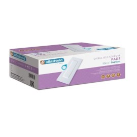 Alfashield Sterile Pads 9x25cm Αποστειρωμένα Απορροφητικά Αυτοκόλλητα Επιθέματα 50 Τεμάχια