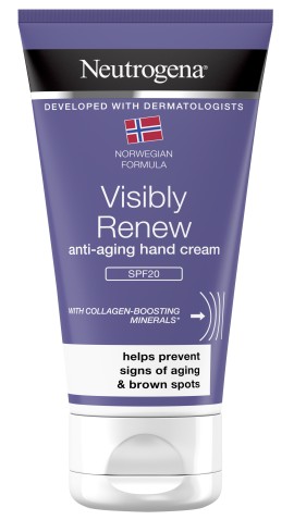 Neutrogena® Visibly Renew Αντιγηραντική Κρέμα Χεριών με Αντηλιακό Δείκτη SPF20 75ml